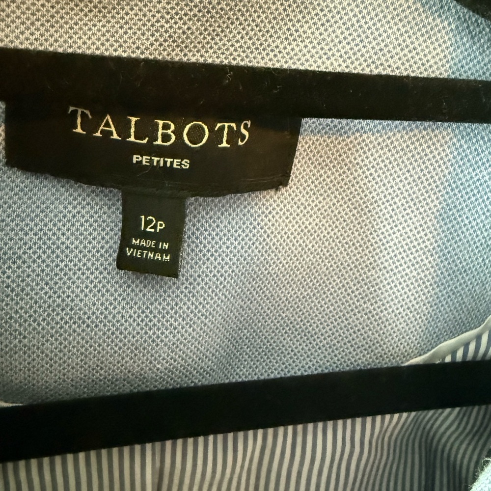 Talbots Two Button Light Blue Blazer Size 12P - Picture 4 of 6
